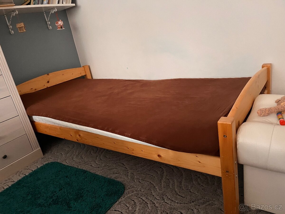 Jednolůžková postel s matrací - 2