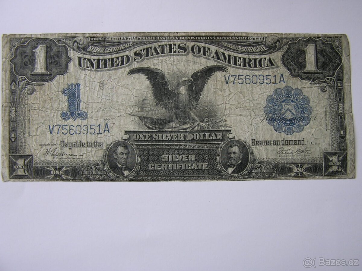 VZÁCNE USA DOLÁRE-SILVER CERTIFICATE_VELKÉ - 2