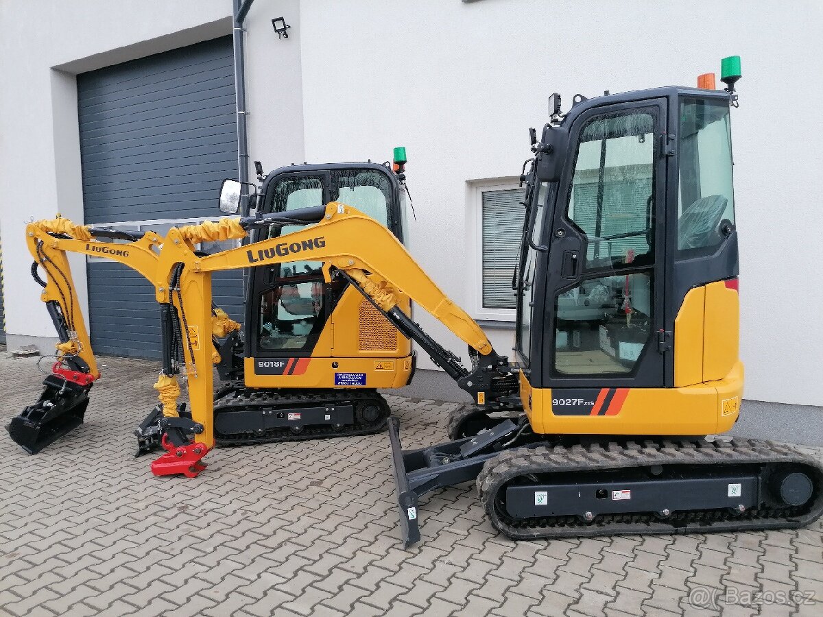 Minibagr 2000kg Liugong 9018. - 2