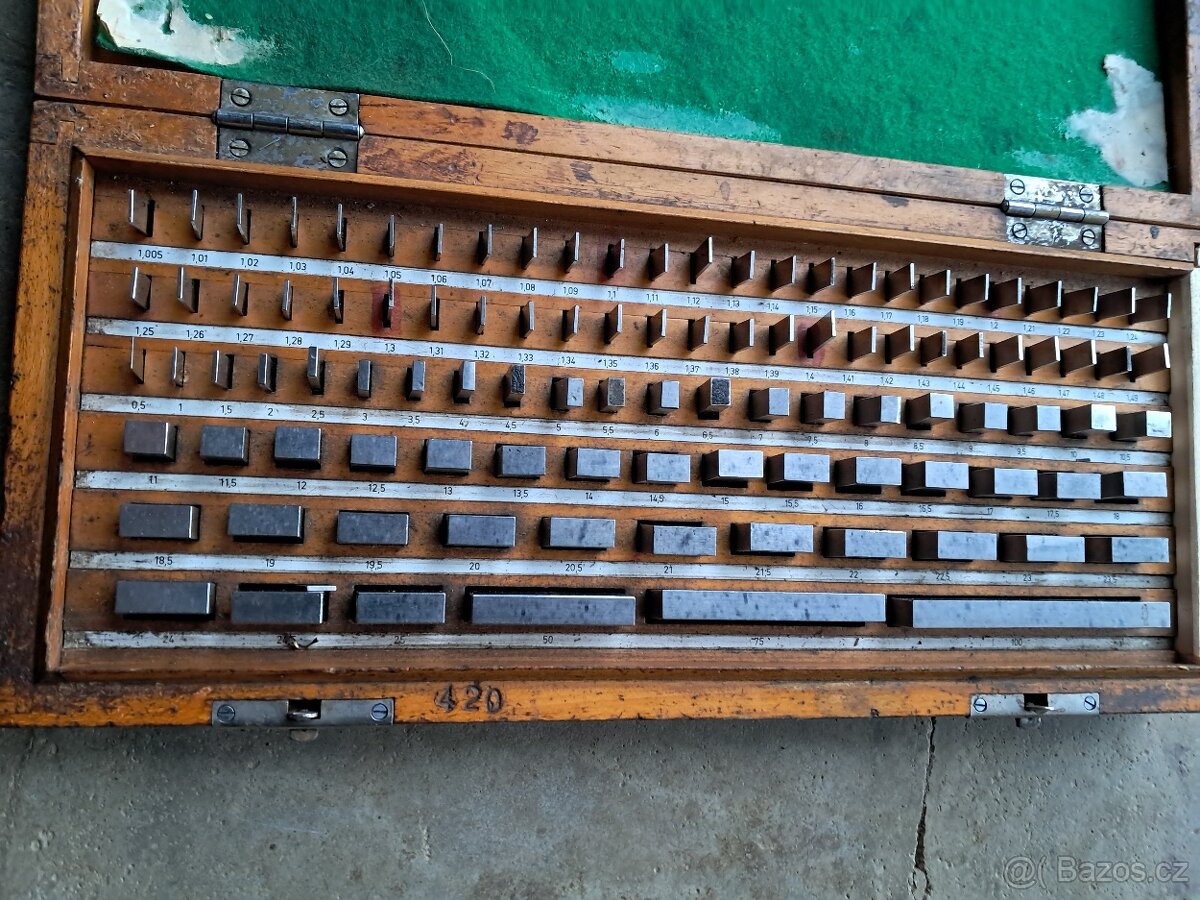 Johansonovy měrky Somet - kompletní - 2