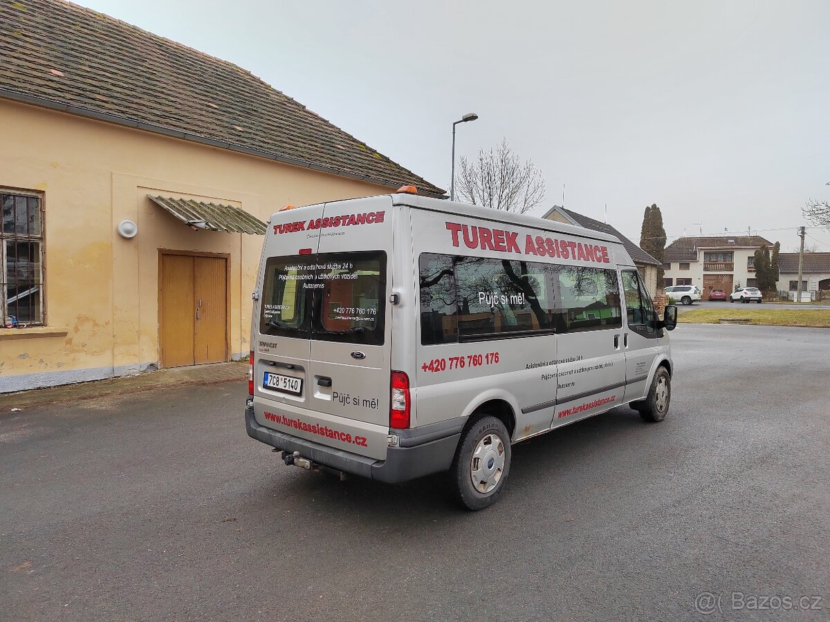 Ford Transit 9 míst - 2.4 TDCi 85 kW - plošina - 2