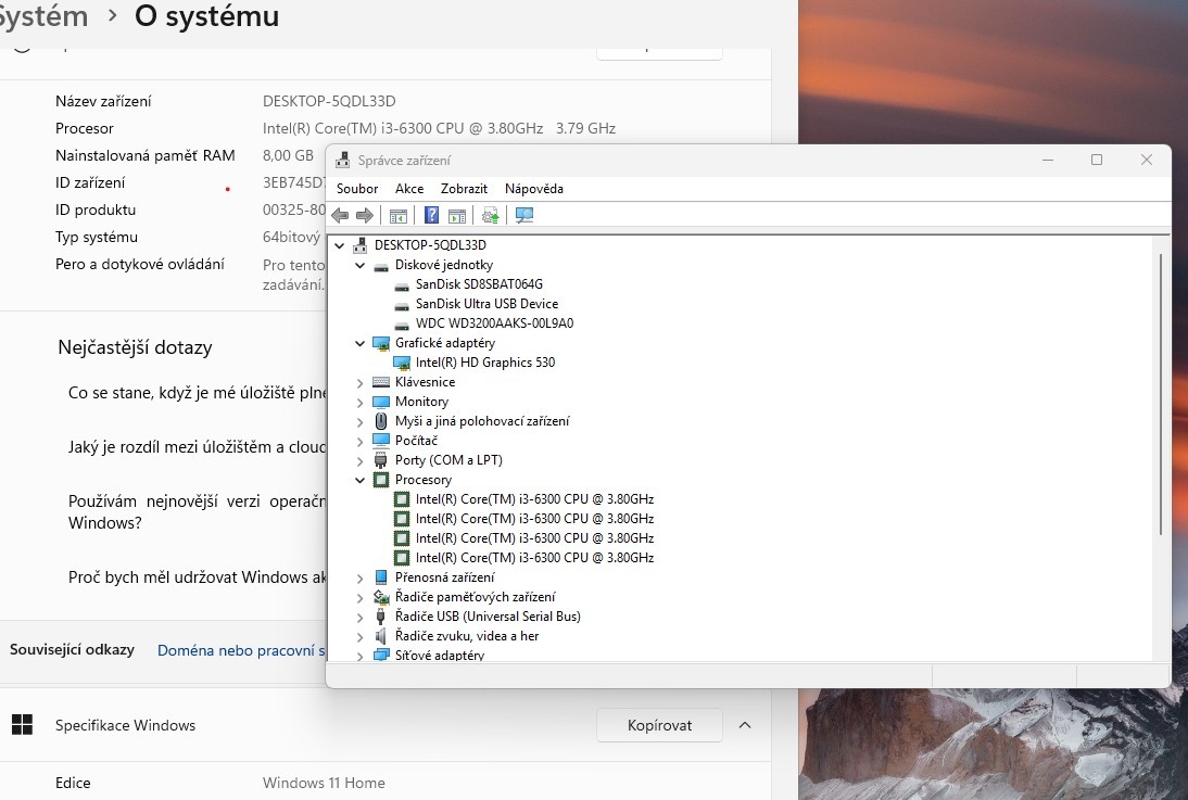 PC Lenovo M700 Intel i3 6300/DDR4 8GB/ SSD+HDD / + LCD - 2