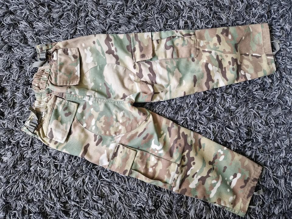 Dětské maskáče, kalhoty s kapsami - XS - 2