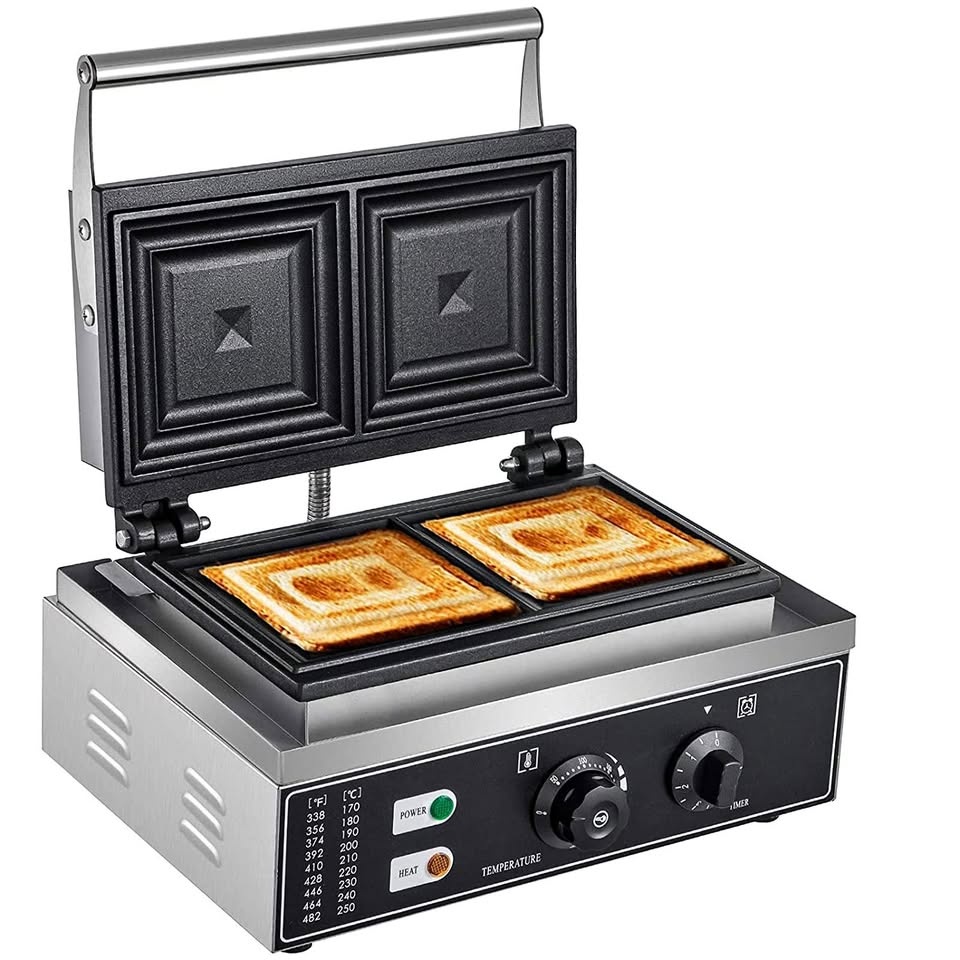 Komerční sendvičovač, elektrický gril 1500W - 2