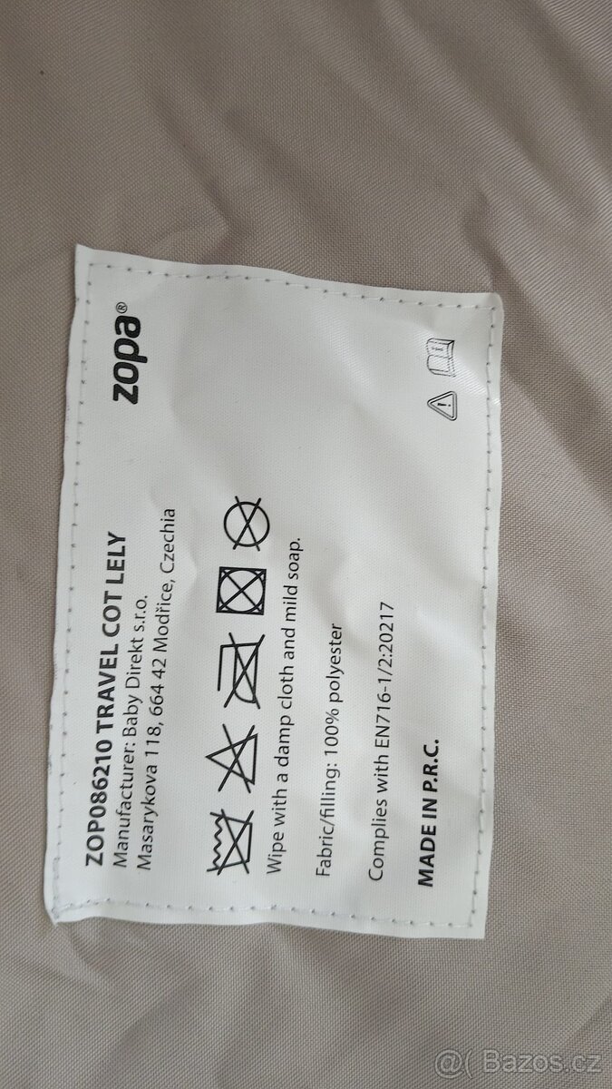 ZOPA Postýlka skládací Lely - 2