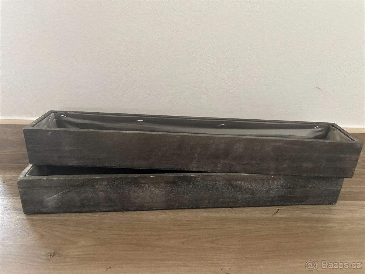 Dřevěné truhlíky SLEVA - 2