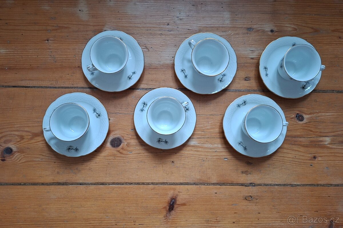 Porcelán Thun-šálky s podšalky - 2