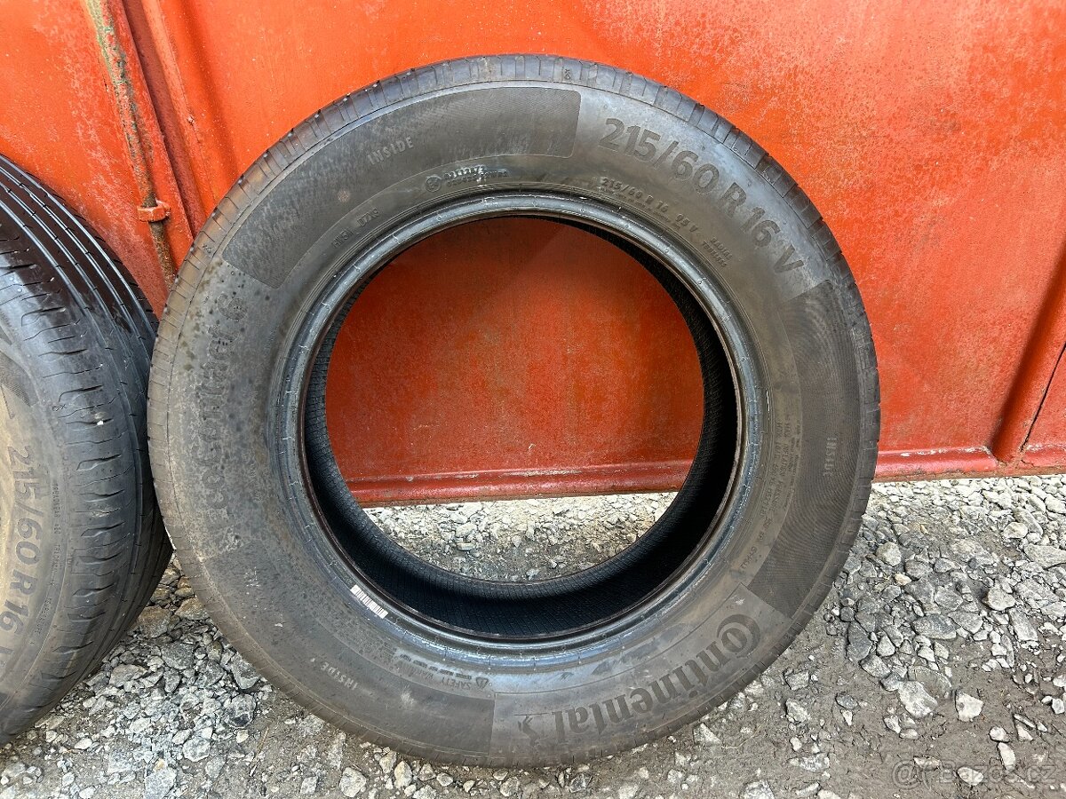 Prodám gumy 215/60/16 Continental - 2