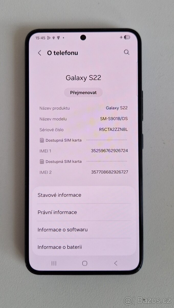 Samsung Galaxy S22 – (256 GB tmavě zelený) - 2