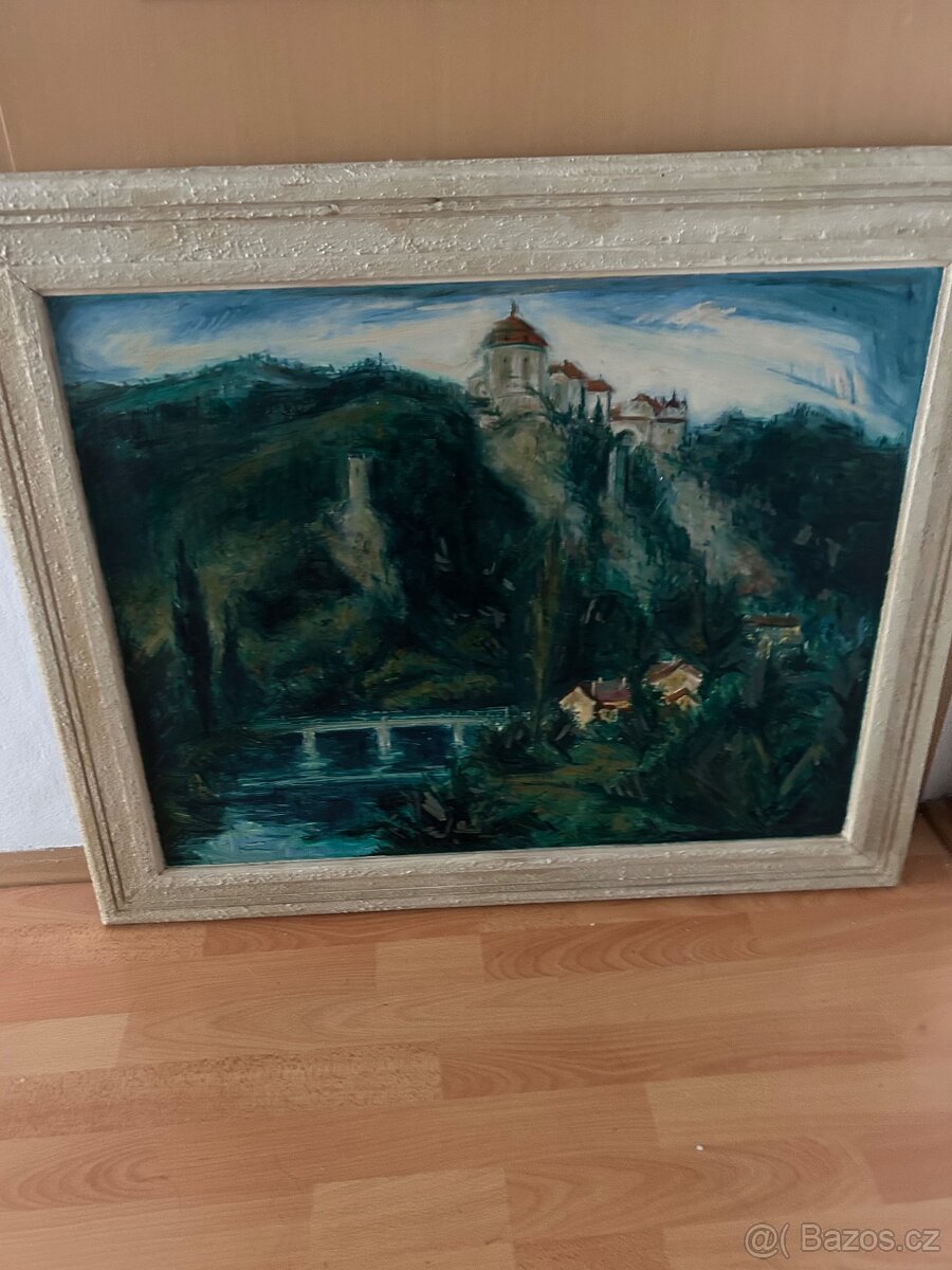 Obraz olej na kartonu - 2