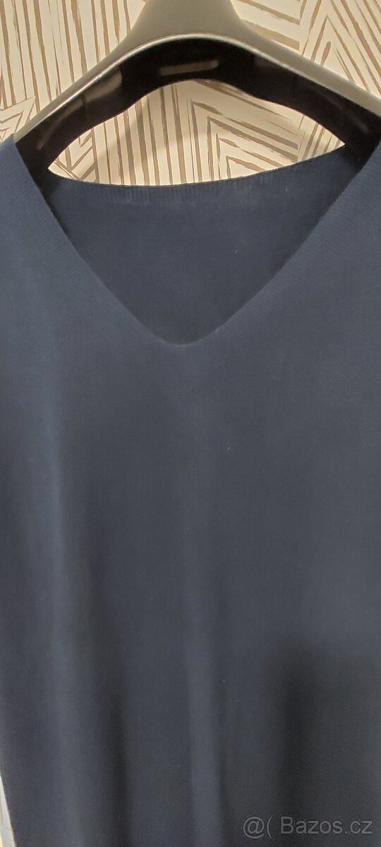 Modré vlněné šaty Pietro Filippi - 2