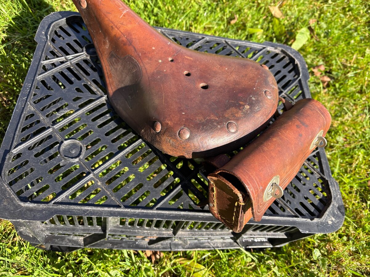 Originální kožené sedlo na kolo - 2