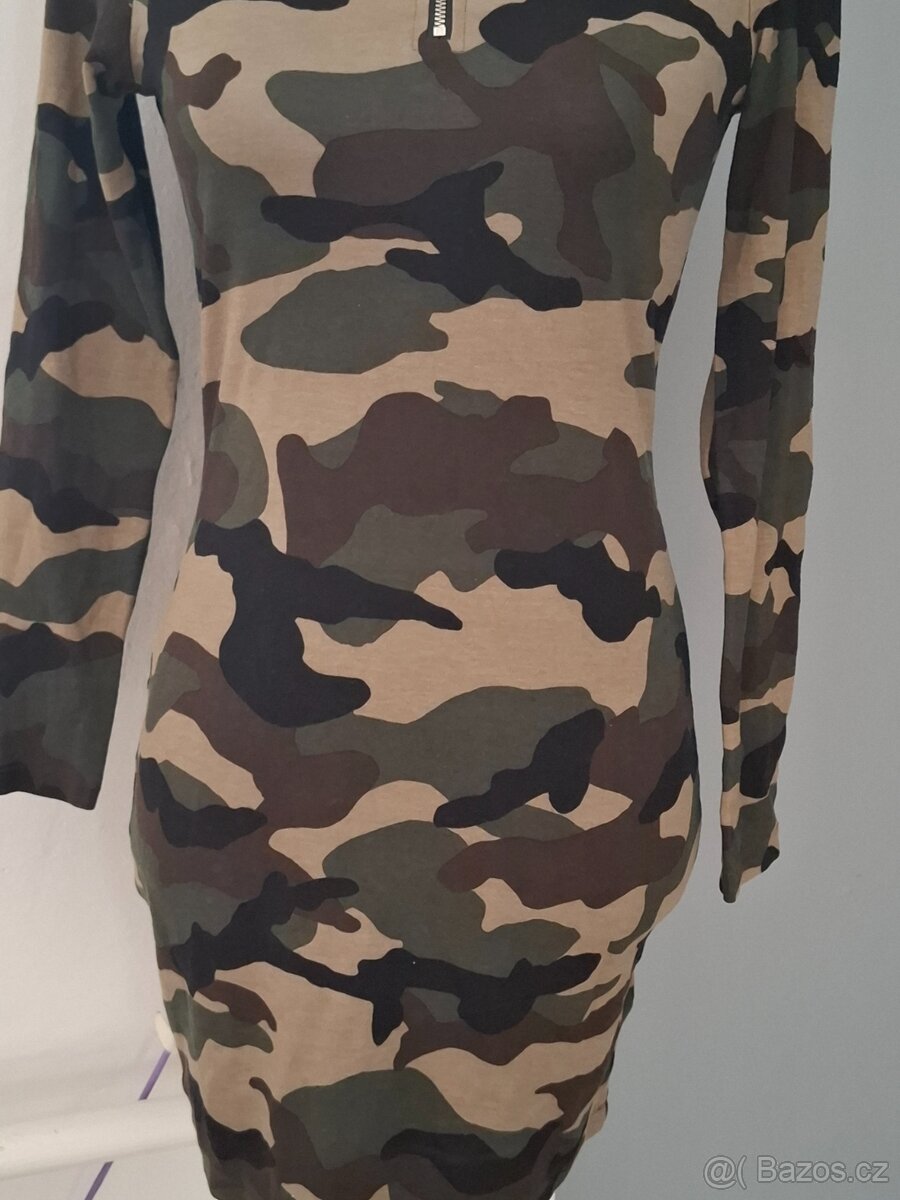 Nové maskáčové šaty H&M vel.S - 2