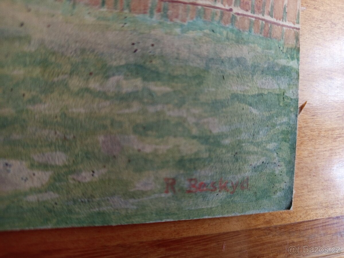 prodám obraz akvarel - 2