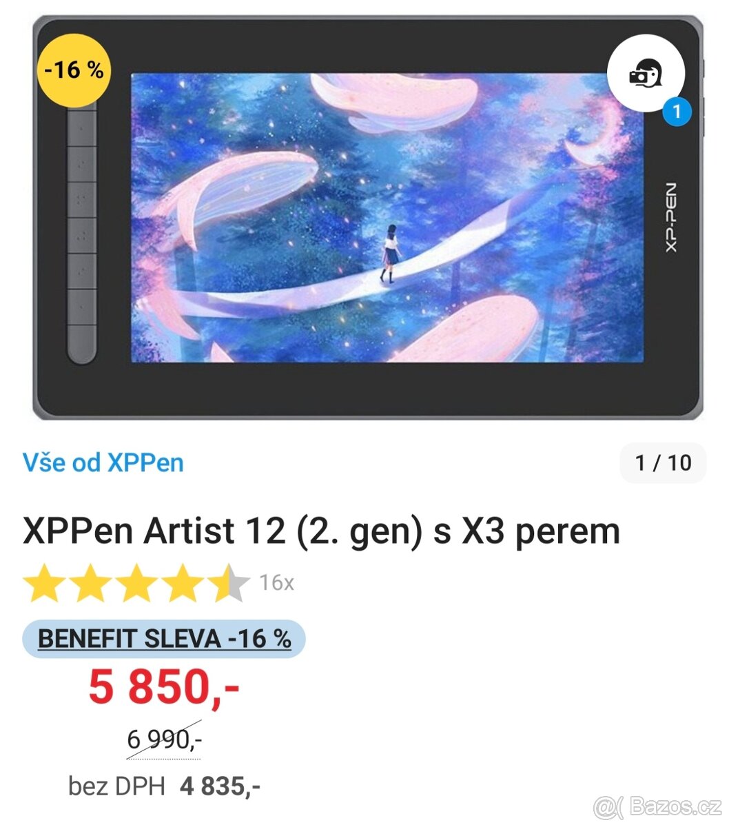 Grafický tablet XPpen 12 - 2