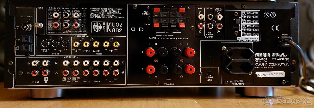 Receiver Yamaha RX-V592RDS+DO - 2