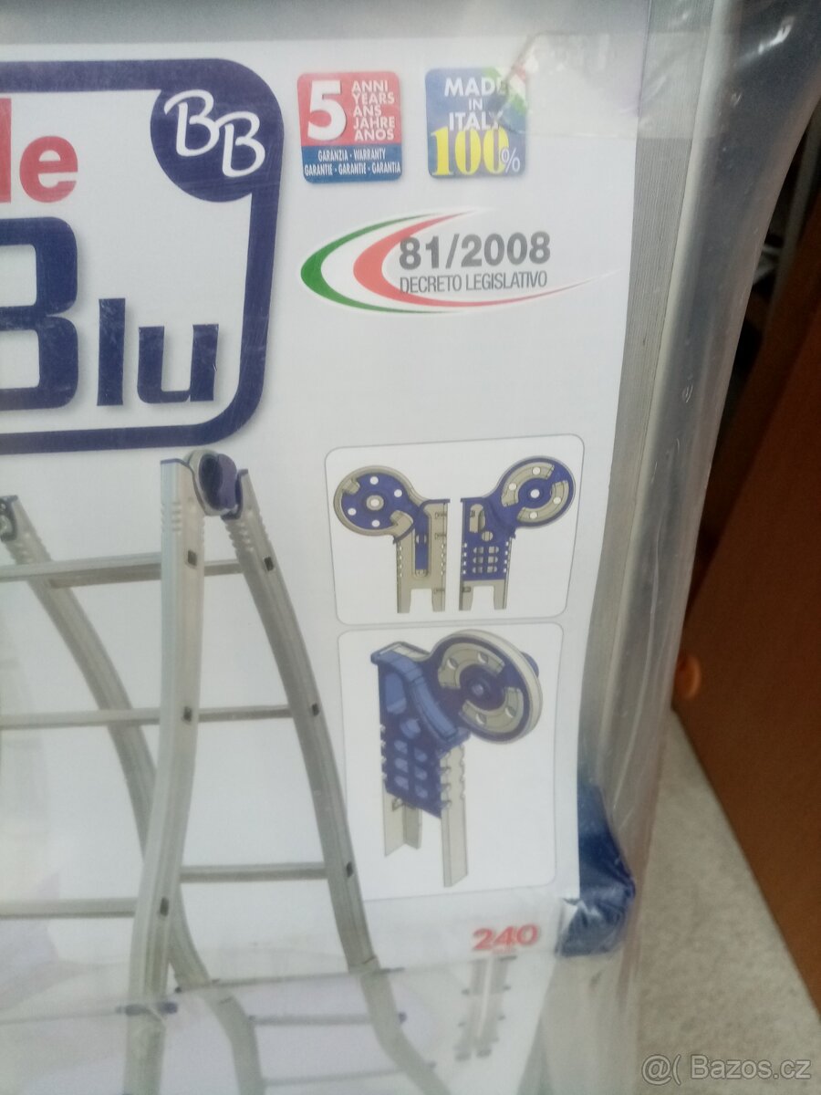 Teleskopický žebřík vyrobený v Itálii - 2