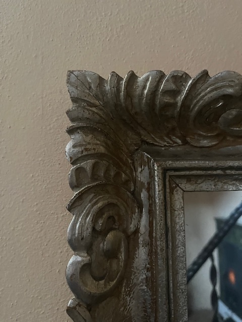 Zrcadlo, stříbrný rám - 2