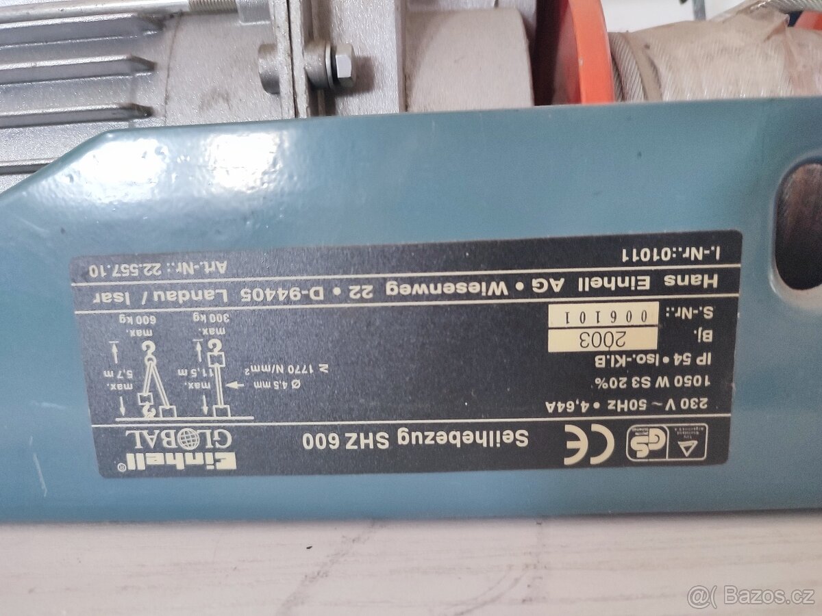 Elektrický naviják SHZ 600 - 2