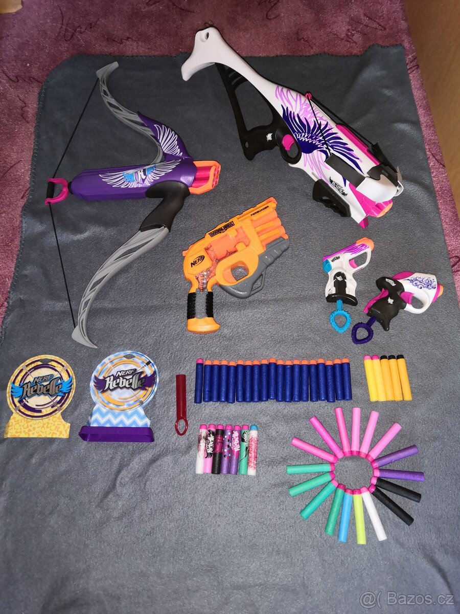 Zbraně nerf rebelle, nerf doomlands, naboje, terče - 2