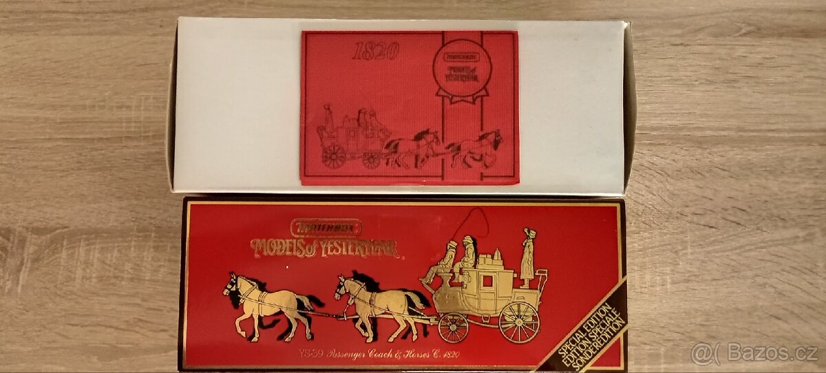 💎 Matchbox YS-39 Kočár 1820 NEAR MINT/KOMPLET Special Edice - 2