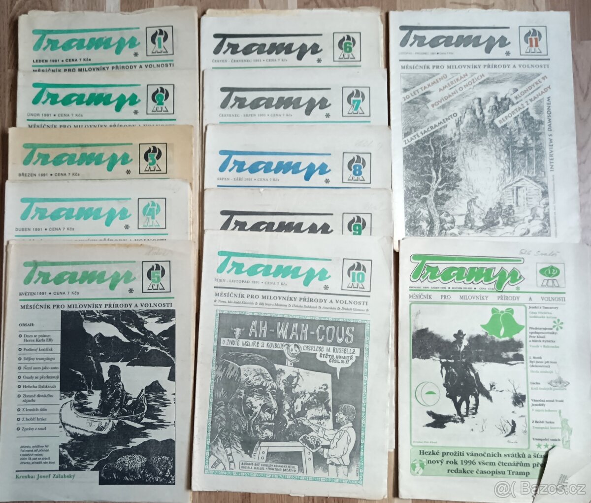Časopisy Tramp 1996, 1991,1971, 1995, 1991, 1998. - 2