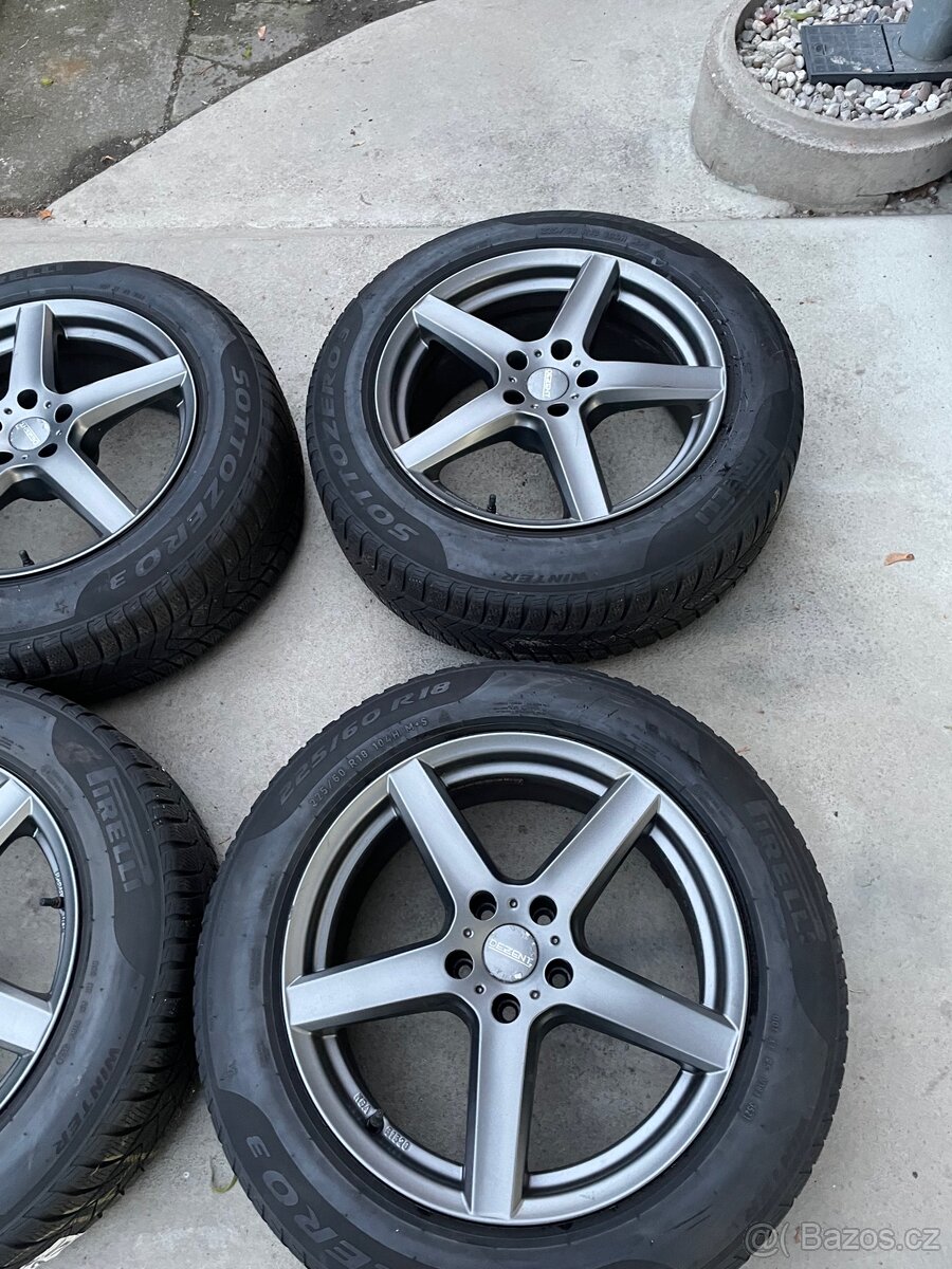 Alu kola 5x112 včetně zimních pneu 225/60R18 - 2