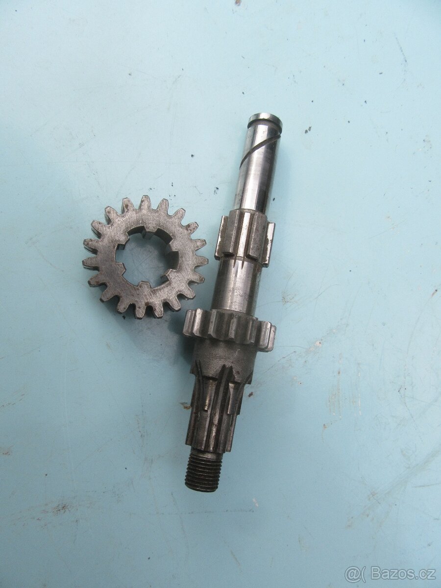 Jawa 50 Pionýr 550,555- hlavní hřídel, kolečko 2 rychlosti - 2