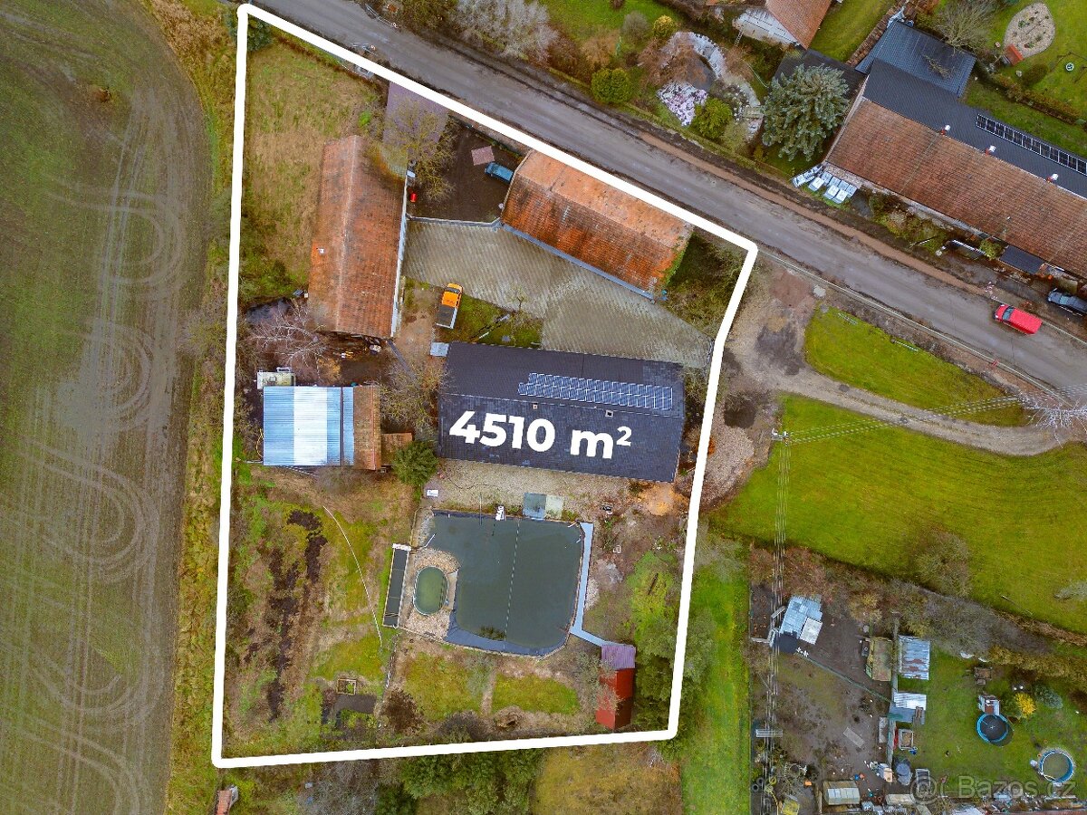 Rozsáhlá usedlost 4510 m² – Bohumileč - 2