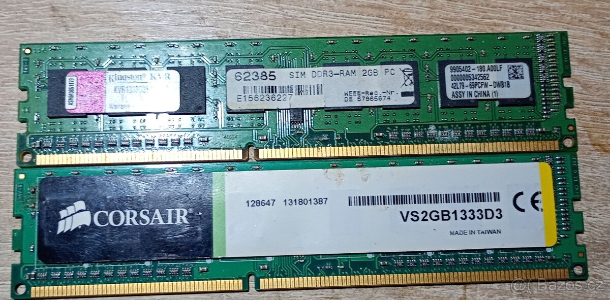 Prodám RAM DDR2 a DDR3 - 2
