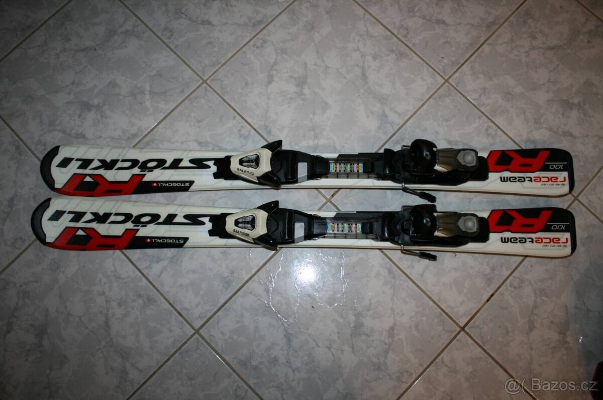 lyže Stockli 100 cm , lyžaky Atomic - 2