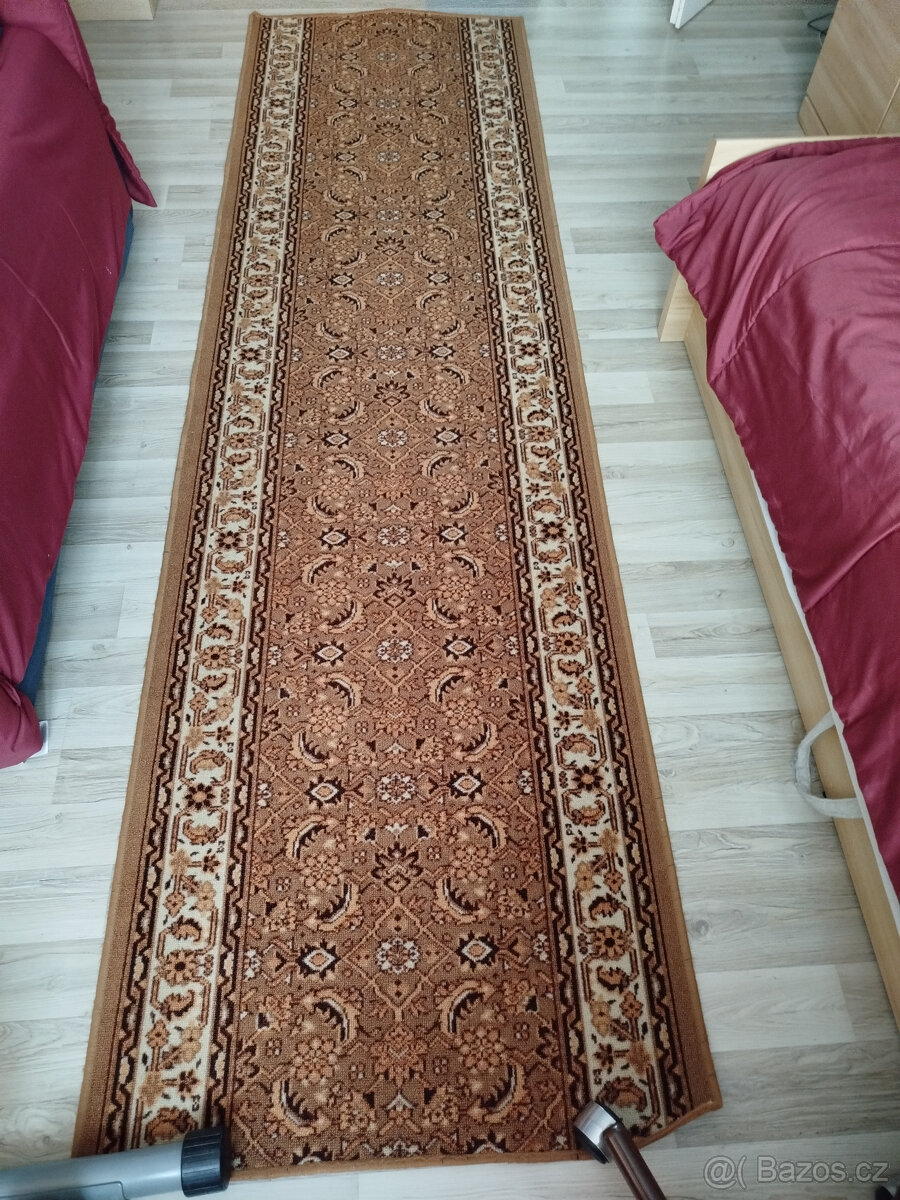 hnědý vzorovaný běhoun 2 ks - 2