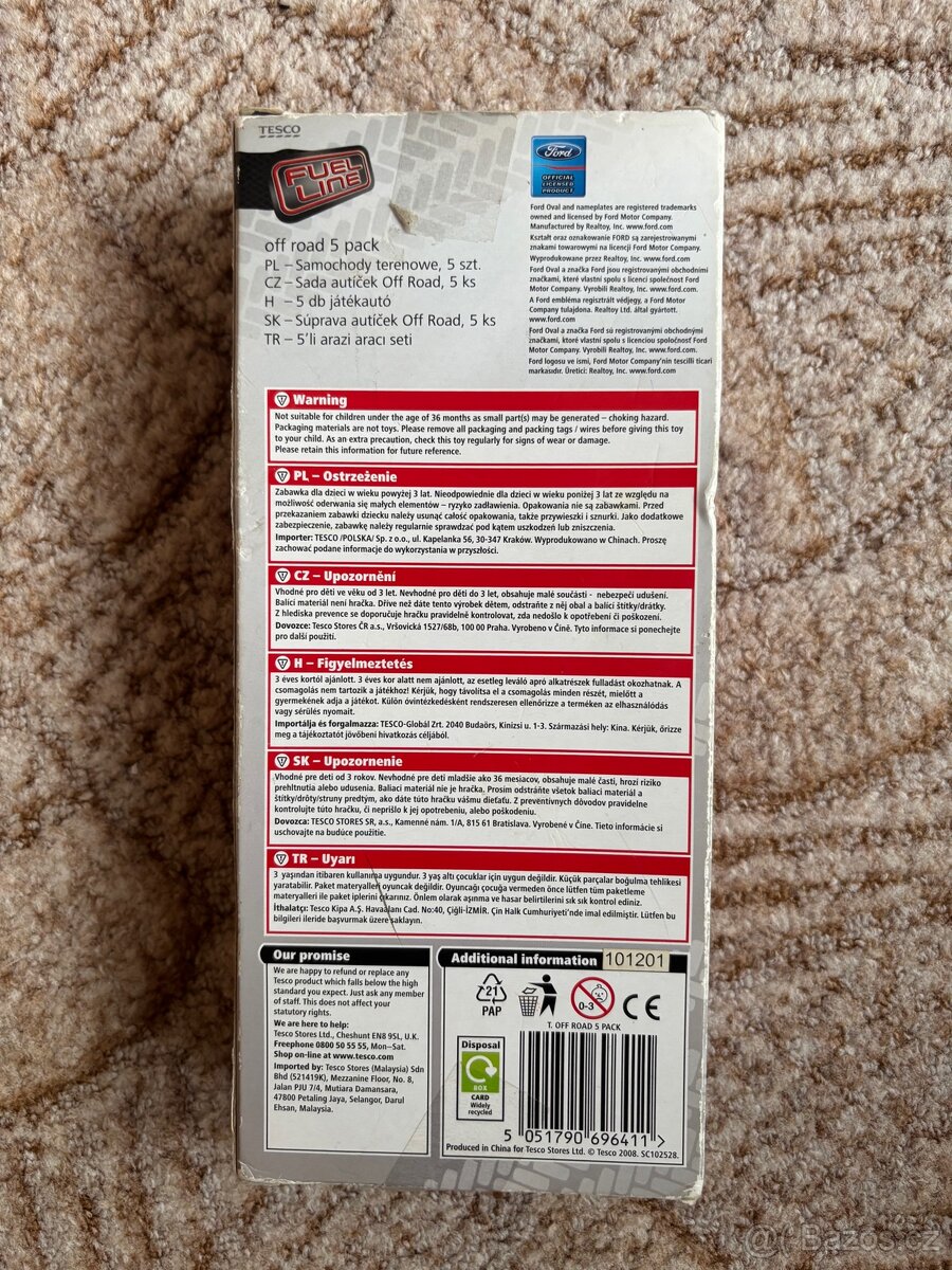 Modely aut Ford- off road 5 pack - 2