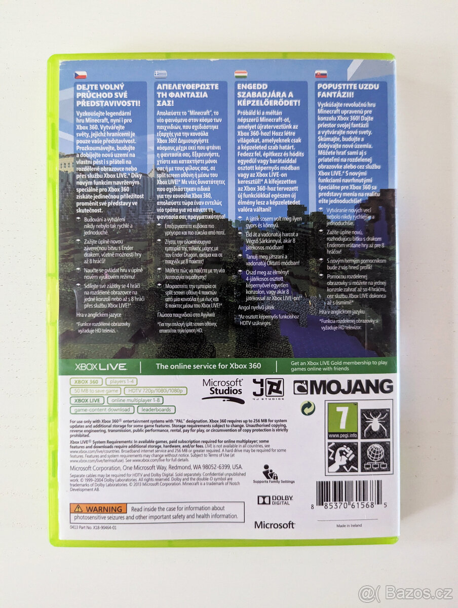 Minecraft Xbox 360 Praha - top stav - 2