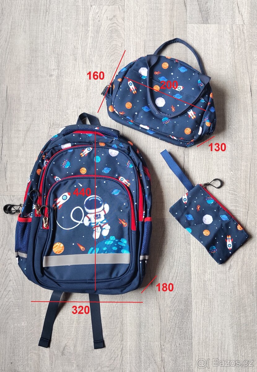 Školní / volnočasový batoh kosmonaut - 2