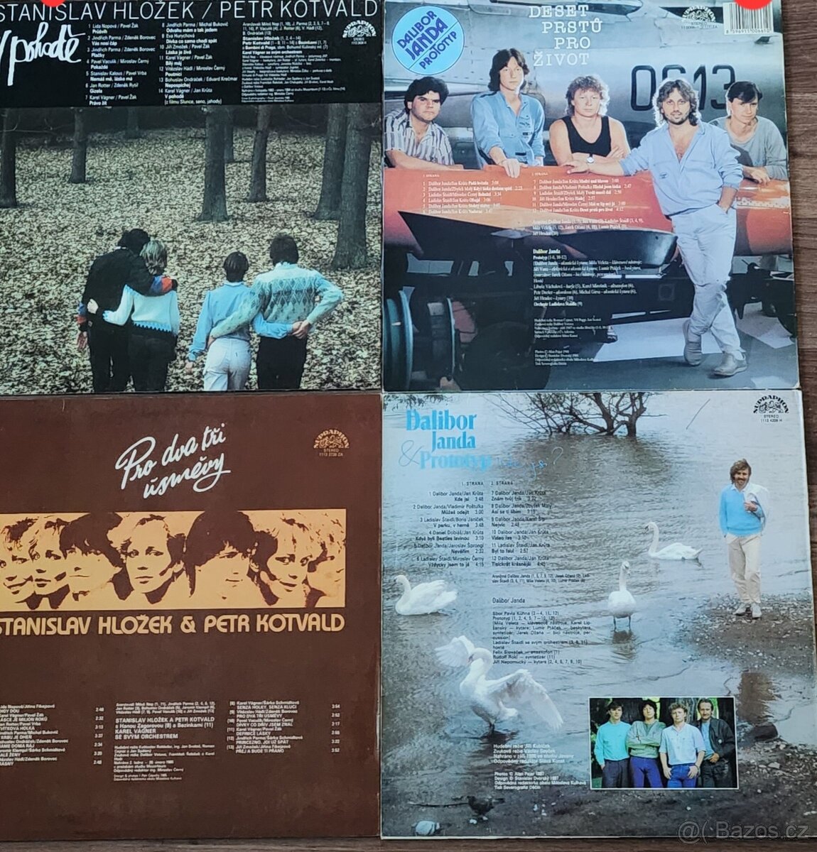 LP S. Hložek a P. Kotvald, D. Janda- 4 kusy - 2