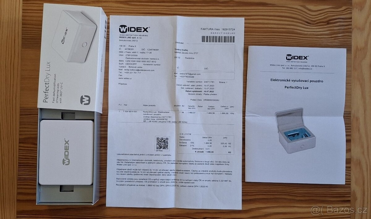 Widex sušička sluchadel. - 2