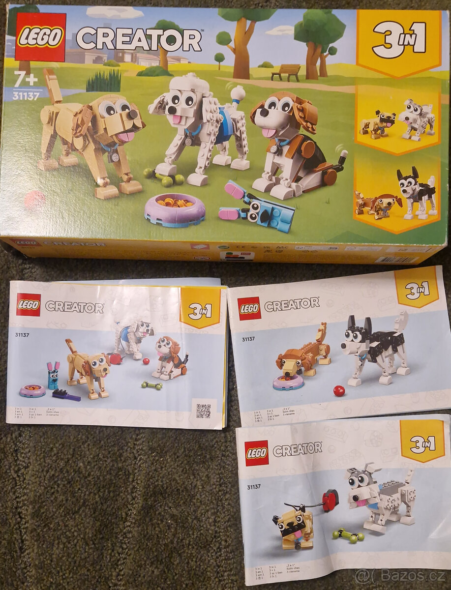 Prodám čtyři krabice lega - 11028, 31137, 41026, 76412 - 2