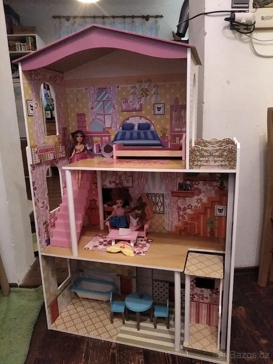 Domeček pro Barbie panenky - velký REZERVACE - 2