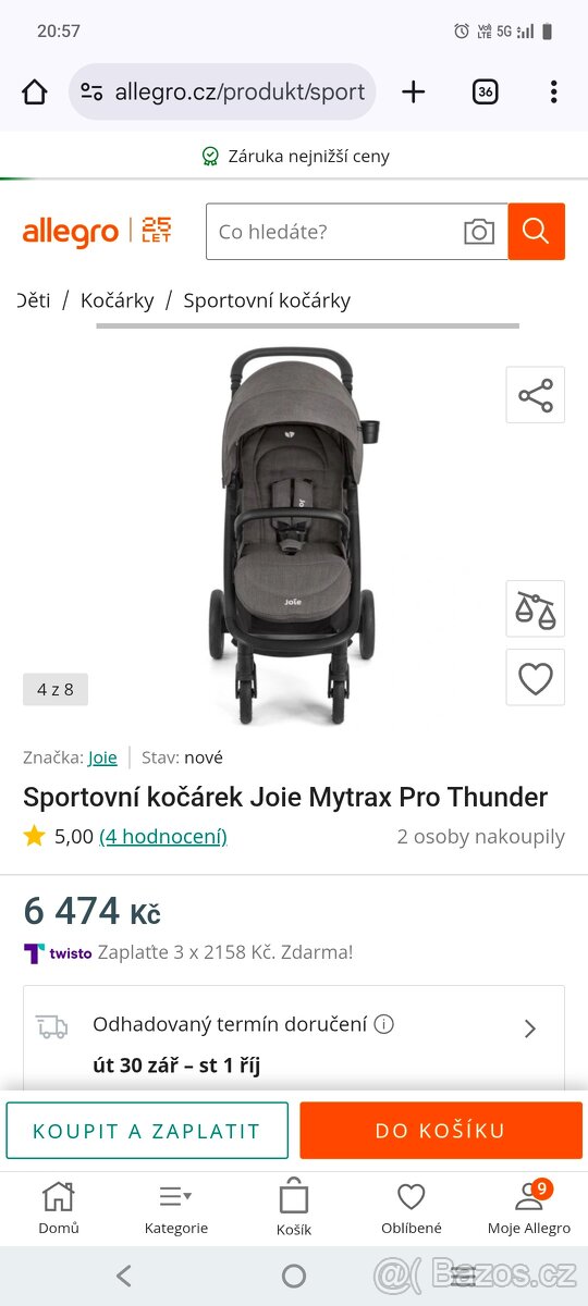 Joie Mytrax kočárek - 2