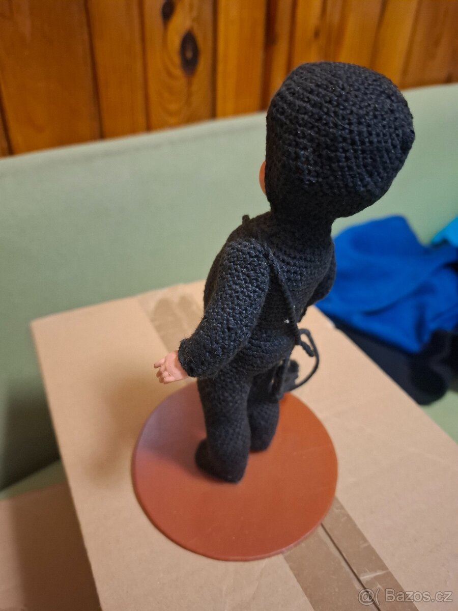 Starožitná celuloidová panenka kominíček - 2