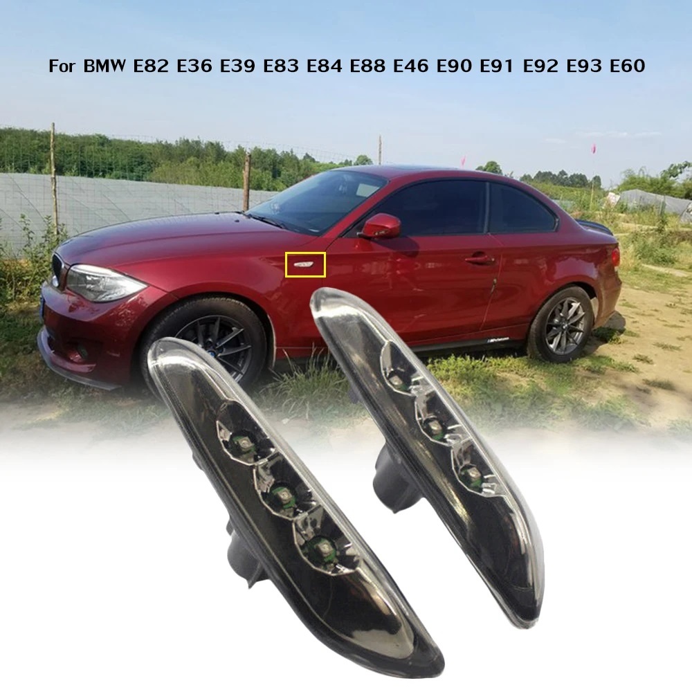 Boční LED blinkry pro BMW - kouřové - 2