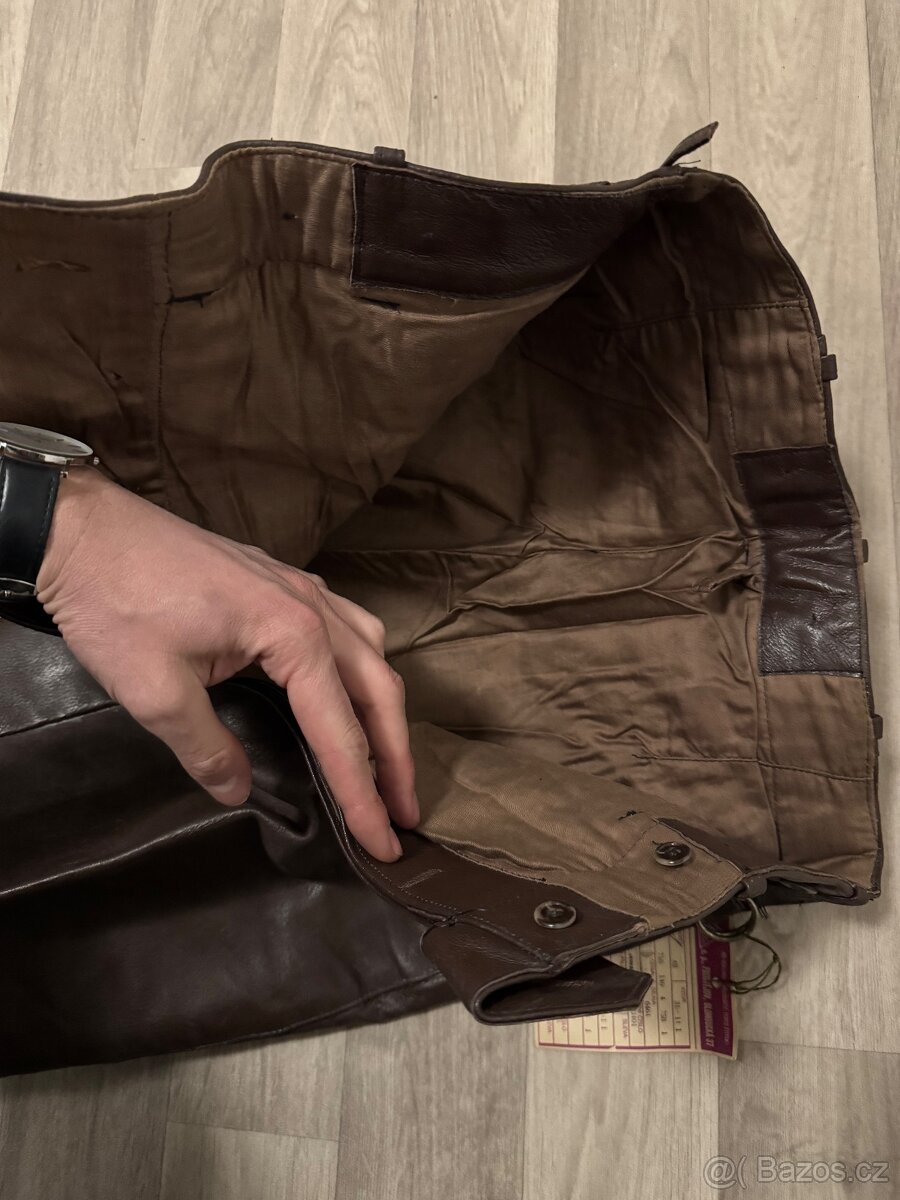 Kožené kalhoty VB, SNB motohlídka - 2