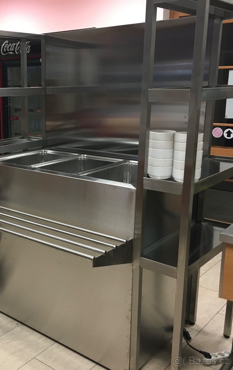 Polévkový bar - samoobslužný výdejní pult - teplý pult - 2