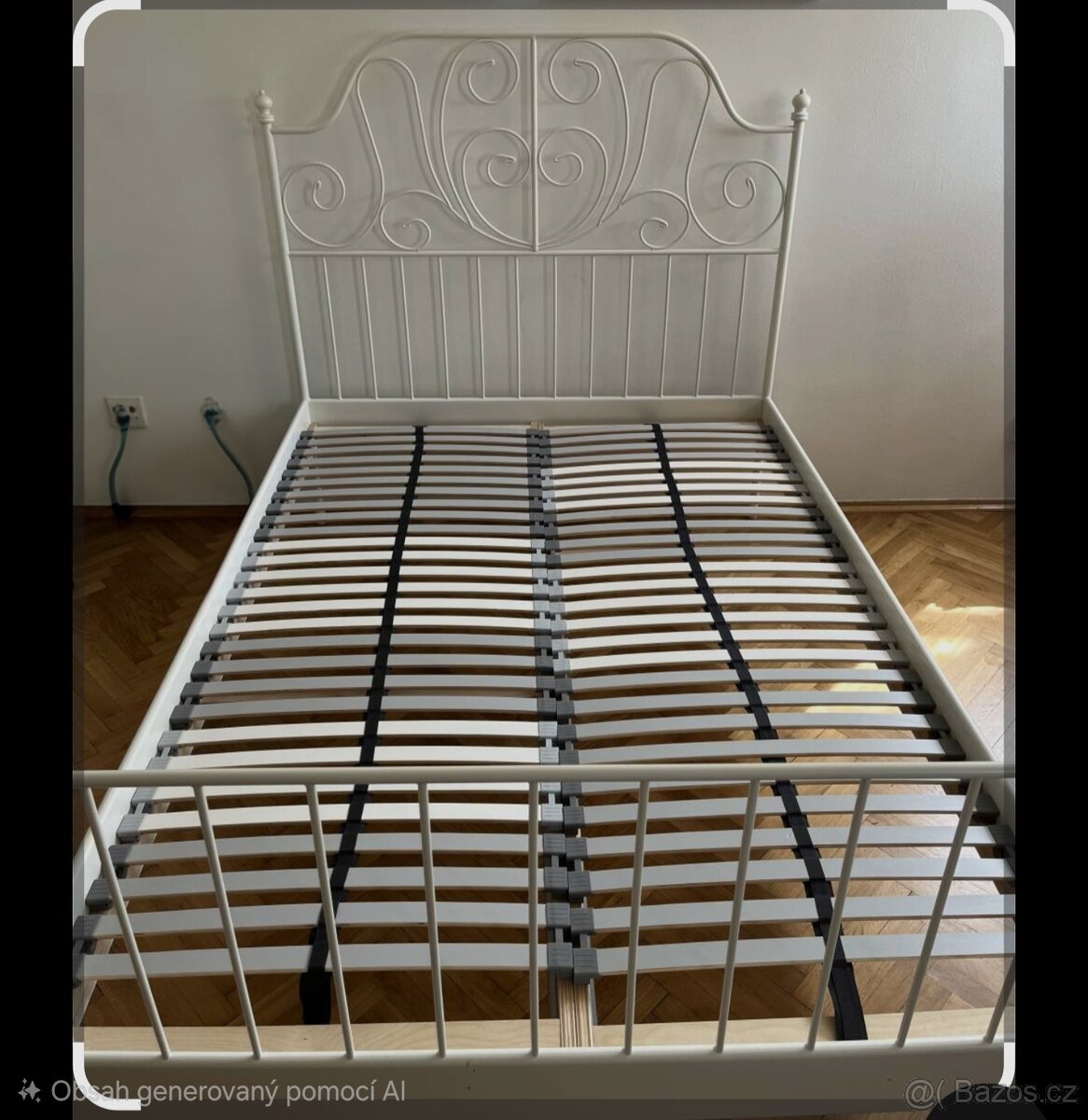 Postel kovová IKEA 140×200 cm - 2