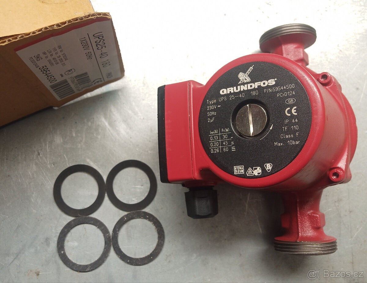 Čerpadlo GRUNDFOS UPS 25-40 180 59544500 Mokroběžné oběhové - 2