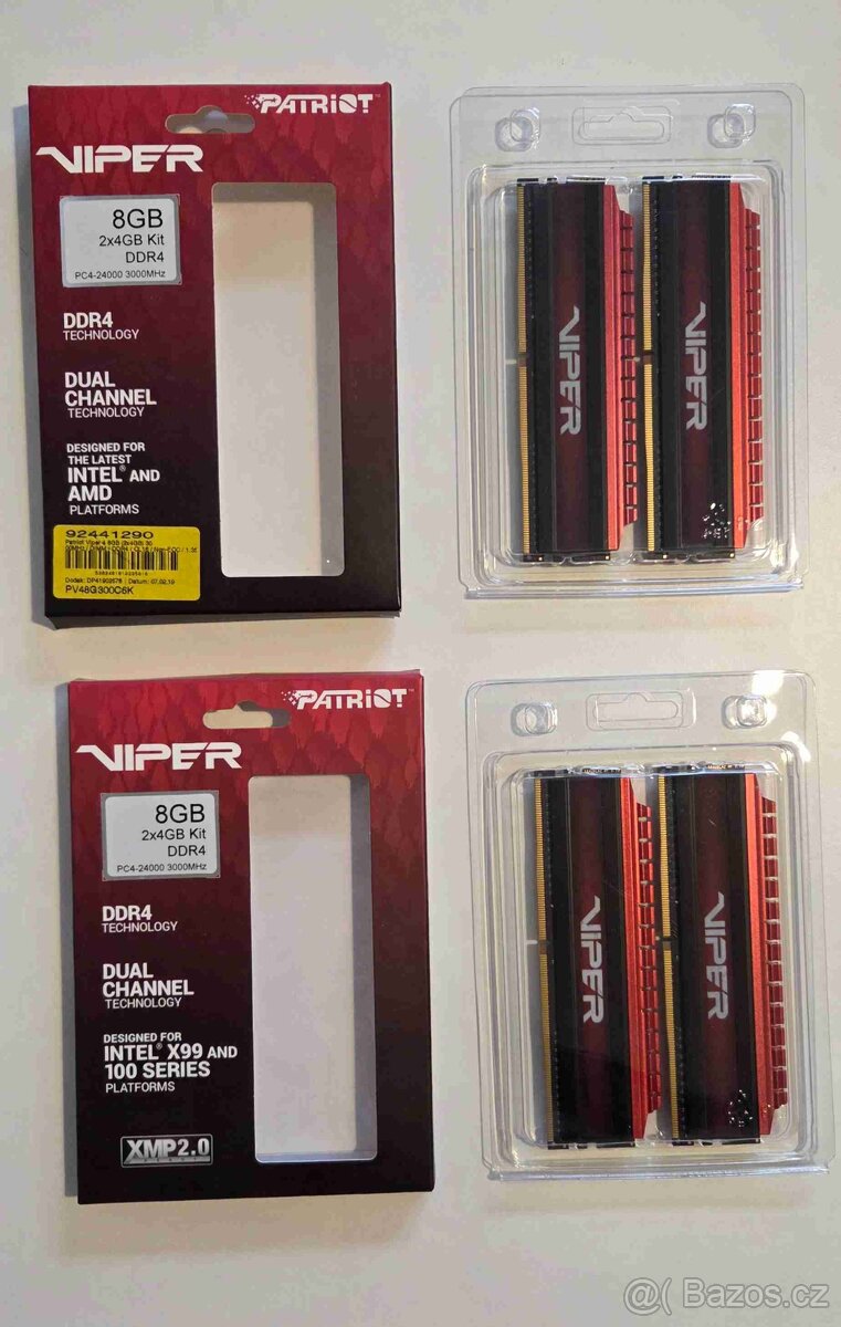 16GB DDR4 RAM Patriot Viper 3000MHz (4x4GB) - 2