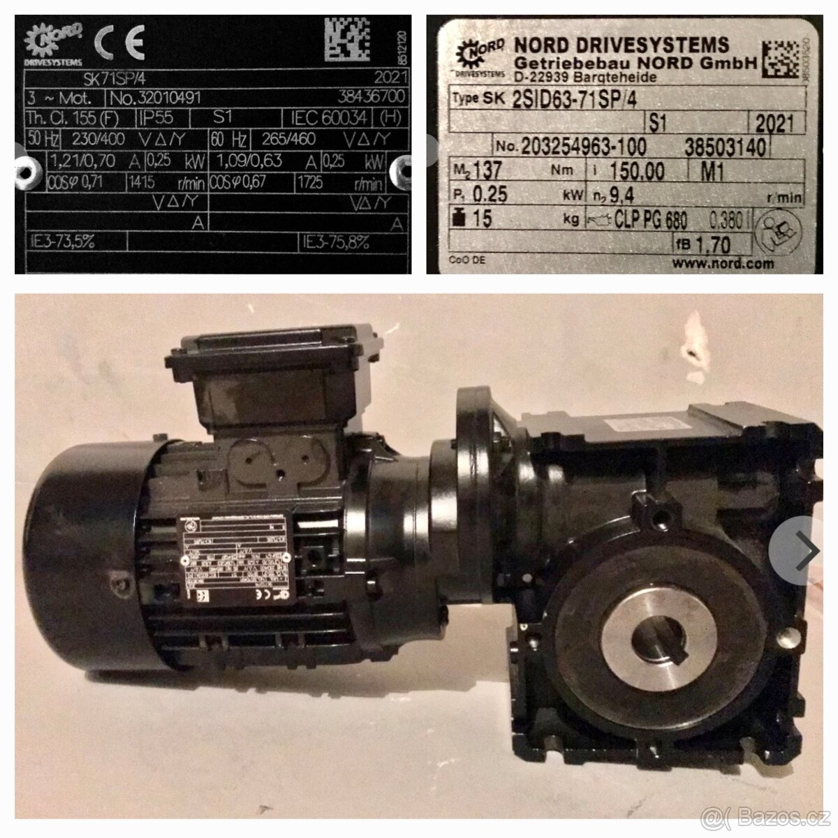 Elektromotor s převodovkou - 2