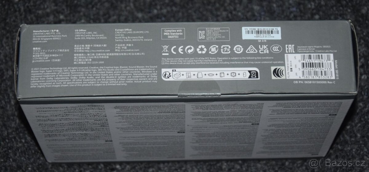 Creative Sound Blaster X4 externí Hi-res 7.1 USB DAC, nová - 2