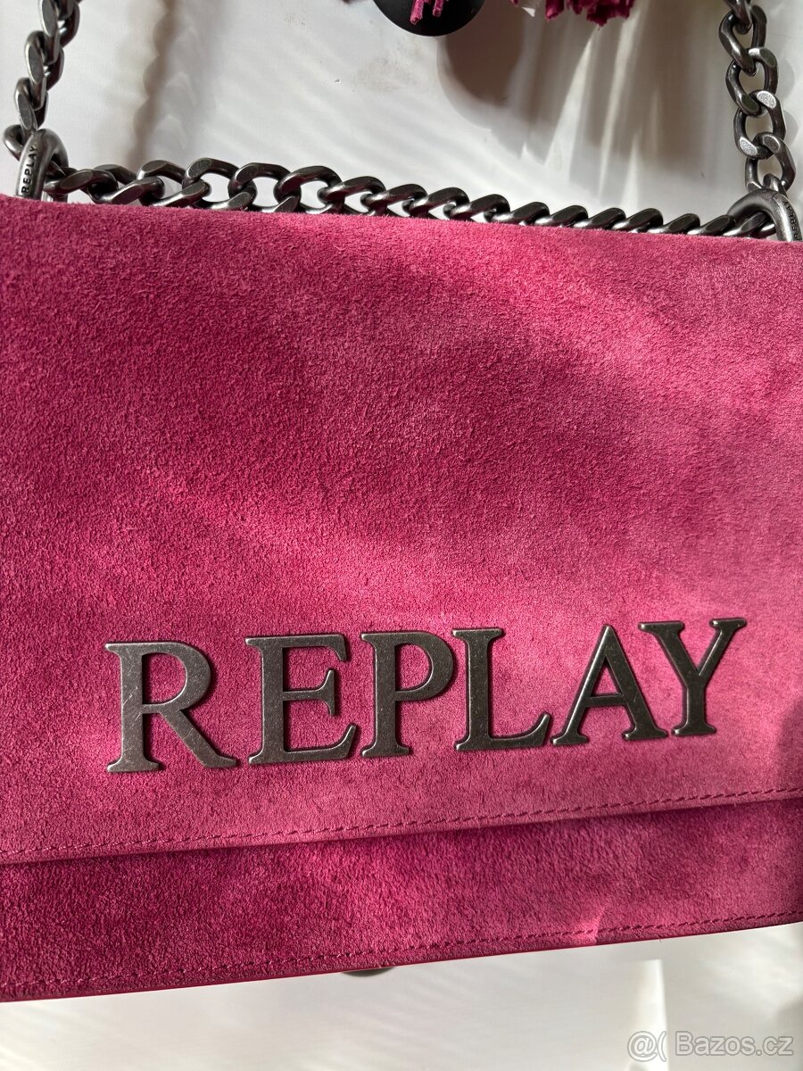 Kožená kabelka Replay - 2